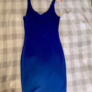 Dark Blue Party Dress Mid Length